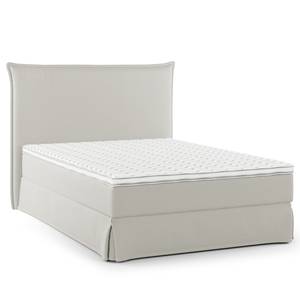 Boxspringbett AVELLINO mit Husse Microfaser Orela: Platin - 140 x 200cm - H2