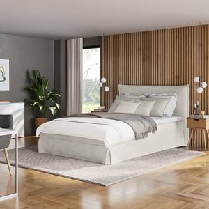 Letto boxspring Avellino II Microfibra Orela: platino - 140 x 200cm - H3