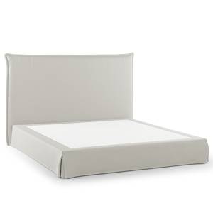 Boxspring Avellino II Microvezel Orela: Platinakleurig - 160 x 200cm - H2 zacht