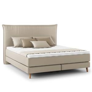 Letto boxspring Avellino I Microfibra Orela: beige - 160 x 200cm - H3