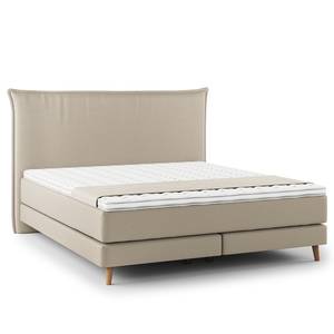 Boxspring Avellino I Microvezel Orela: Beige - 180 x 200cm - H2 zacht