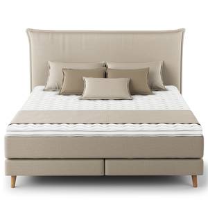 Boxspring Avellino I Microvezel Orela: Beige - 180 x 200cm - H2 zacht