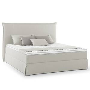 Lit boxspring Avellino II Microfibre Orela: Platine - 180 x 200cm - D3 medium