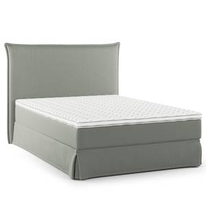 Letto boxspring Avellino II Microfibra Orela: grigio - 140 x 200cm - H3