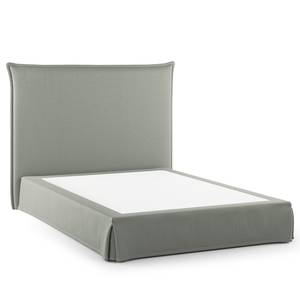 Letto boxspring Avellino II Microfibra Orela: grigio - 140 x 200cm - H3