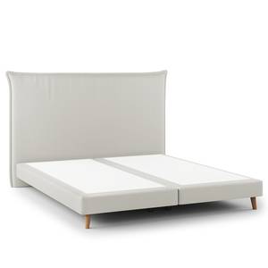 Boxspringbett AVELLINO Klassisch Microfaser Orela: Platin - 160 x 200cm - H2