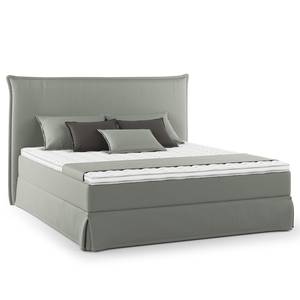 Boxspring Avellino II Microvezel Orela: Grijs - 160 x 200cm - H3 medium