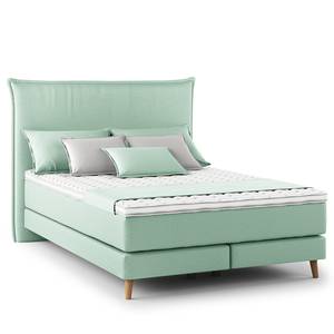 Boxspringbett AVELLINO Klassisch Microfaser Orela: Mint - 140 x 200cm - H2