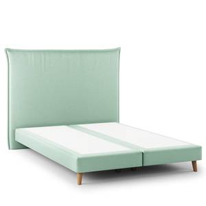 Lit boxspring Avellino I Microfibre Orela: Menthe - 140 x 200cm - D2 souple