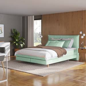 Boxspringbett AVELLINO Klassisch Microfaser Orela: Mint - 140 x 200cm - H2