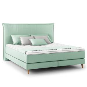 Boxspringbett AVELLINO Klassisch Microfaser Orela: Mint - 160 x 200cm - H2