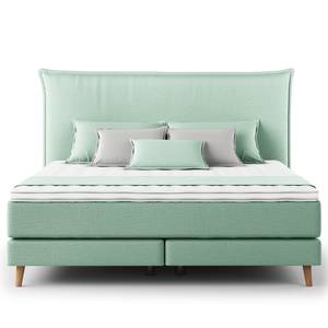 Boxspringbett AVELLINO Klassisch Microfaser Orela: Mint - 160 x 200cm - H2