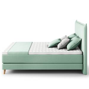 Boxspringbett AVELLINO Klassisch Microfaser Orela: Mint - 160 x 200cm - H2