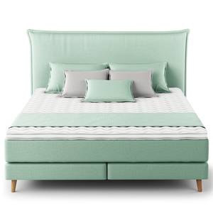 Boxspringbett AVELLINO Klassisch Microfaser Orela: Mint - 160 x 200cm - H2