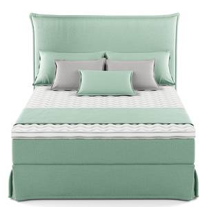 Lit boxspring Avellino II Microfibre Orela: Menthe - 140 x 200cm - D3 medium