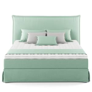 Boxspring Avellino II Microvezel Orela: Mint - 160 x 200cm - H3 medium