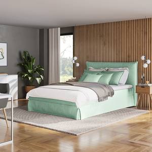 Boxspring Avellino II Microvezel Orela: Mint - 160 x 200cm - H3 medium