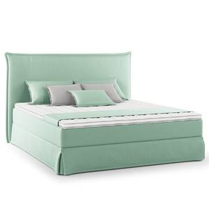 Letto boxspring Avellino II Microfibra Orela: menta - 180 x 200cm - H3