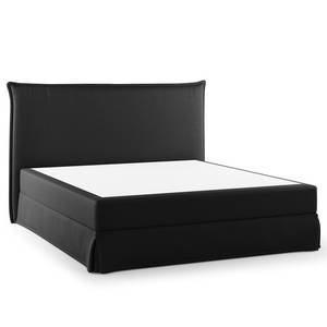 Letto boxspring Avellino II Microfibra Orela: nero - 160 x 200cm - H3