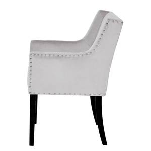 Chaises Heby Velours - Gris argenté - Gris argenté