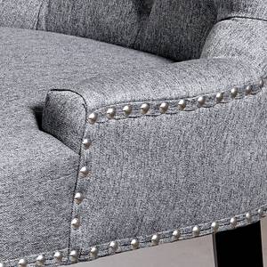 Chaise Avesta Tissu / Chêne massif - Gris minéral - Gris minéral