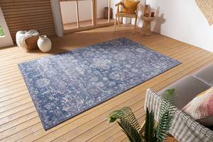 In- & outdoor vloerkleed Alexandria polypropeen - blauw/wit - 200 x 280 cm