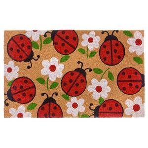 Paillasson coco Lady Beetle Coco - Marron / Rouge