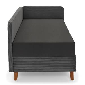 Schlafsofa Cabana Cordstoff Poppy: Grau - Breite: 105 cm