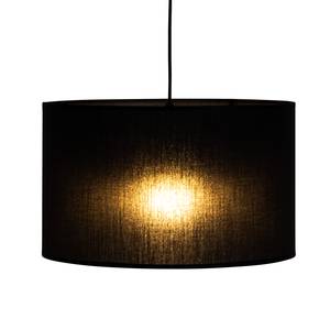 Lampada a sospensione Toru Acciaio / Cotone - Nero - 40 x 24 cm