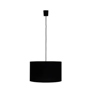 Lampada a sospensione Toru Acciaio / Cotone - Nero - 40 x 24 cm