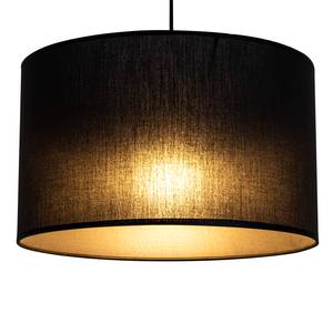 Hanglamp Toru staal/katoen - zwart - 40 x 24 cm