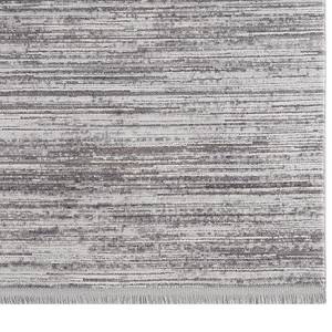 Laagpolig vloerkleed Gravina viscose/acryl - Zwart