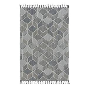 Tapis intérieur / extérieur Trevi Polypropylène - Gris / Bleu clair