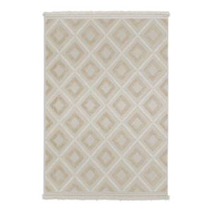 Tapis intérieur / extérieur Summer Polypropylène - Blanc / Beige