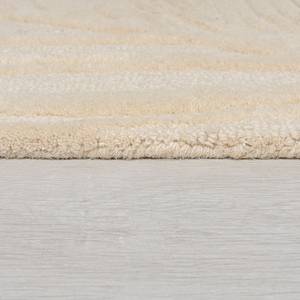 Tappeto di lana Lino Foglie Lana - Naturale - 160 x 160 cm - Beige - 160 x 160 cm