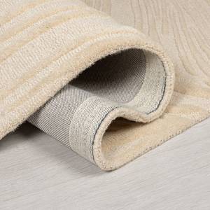 Tappeto di lana Lino Foglie Lana - Naturale - 160 x 160 cm - Beige - 160 x 160 cm