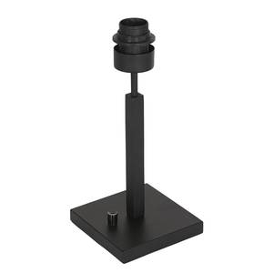 Lampe Stang sans abat-jour Fer / Coton - Noir - 1 ampoule - Hauteur : 30 cm