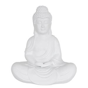 Lampe Jazz Buddha Porcelaine / Coton - Blanc - 1 ampoule