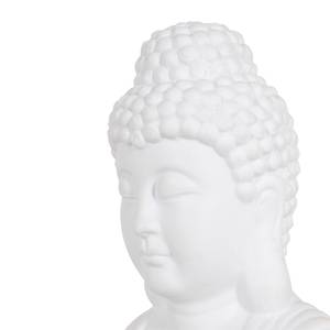 Lampe Jazz Buddha Porcelaine / Coton - Blanc - 1 ampoule