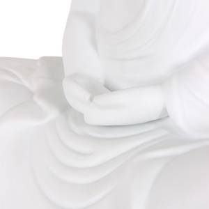 Lampe Jazz Buddha Porcelaine / Coton - Blanc - 1 ampoule