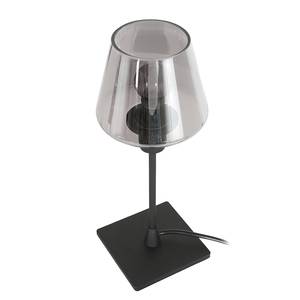 Lampe Ancilla hauteur 33 cm Fer / Verre dépoli - Noir - 1 ampoule - Noir