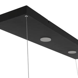 Hanglamp Tør ijzer / katoen - zwart - 6 lichtbronnen