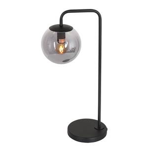 Lampe Bollique - Type B Fer / Verre dépoli - Noir - 1 ampoule