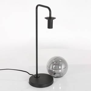 Lampe Bollique - Type B Fer / Verre dépoli - Noir - 1 ampoule