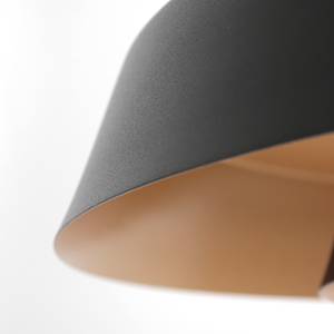 Hanglamp Flinter type A ijzer / melkglas - zwart - 1 lichtbron
