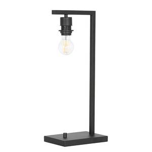 Lampe Stang sans abat-jour Fer / Coton - Noir - 1 ampoule - Hauteur : 48 cm