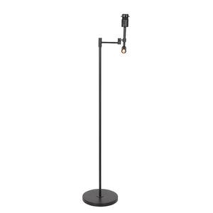 Lampadaire Stang 2 ampoules - Type B Fer / Coton - Noir - 2 ampoules