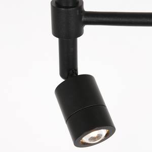 Lampadaire Stang 2 ampoules - Type B Fer / Coton - Noir - 2 ampoules