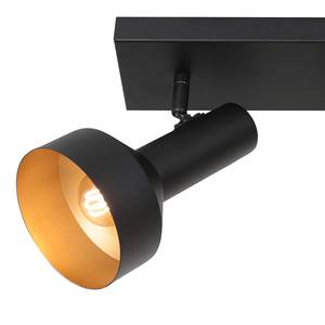 Wandlamp Bundle 2 lichtbronnen ijzer / katoen - zwart - 2 lichtbronnen