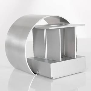 Wandlamp Muro rond type A ijzer - zilverkleurig - 1 lichtbron - Zilver